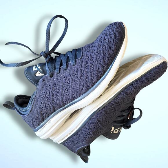 IOB Women's ATHLETIC PROPULSION LABS Techloom Phantom Navy Blue Sneaker EUC - Picture 5 of 12